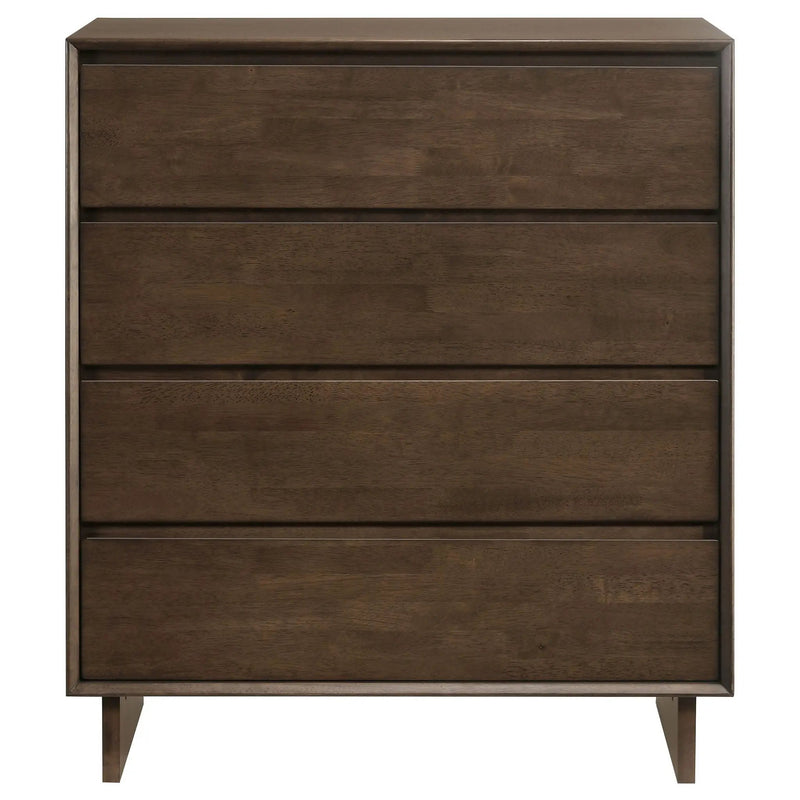 Glenwood 4-drawer Chest of Drawers Warm Brown by Unique Piece Furniture