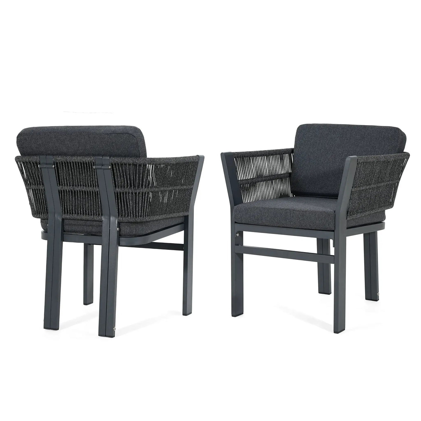 Outdoor Dining Chair, All-Weather Patio Seating For Backyard (Set of 2) by HouseOfZazla