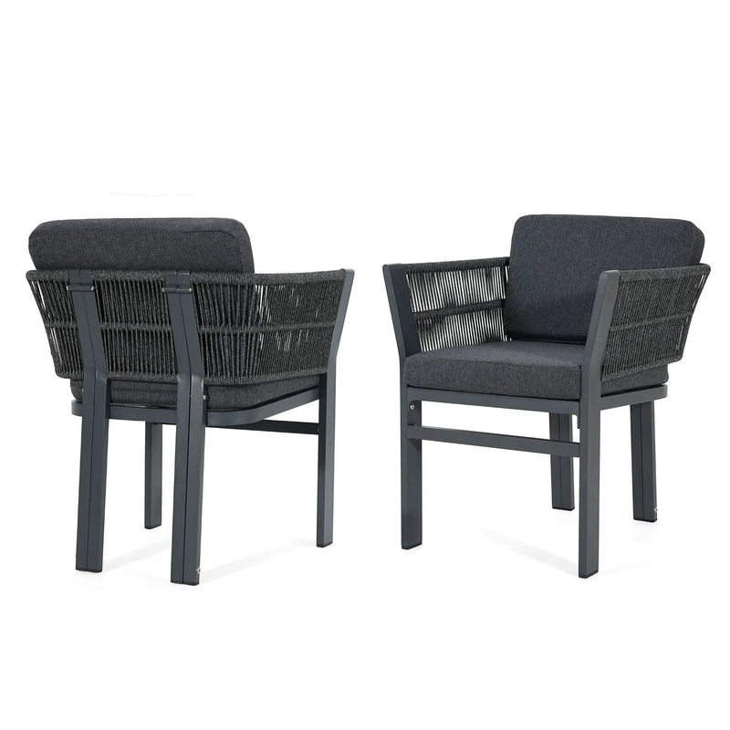 Outdoor Dining Chair, All-Weather Patio Seating For Backyard (Set of 2) by HouseOfZazla