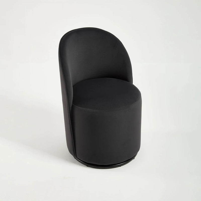 360 Degree Swivel Armless Dining Barrel Chair by Unique Piece Furniture