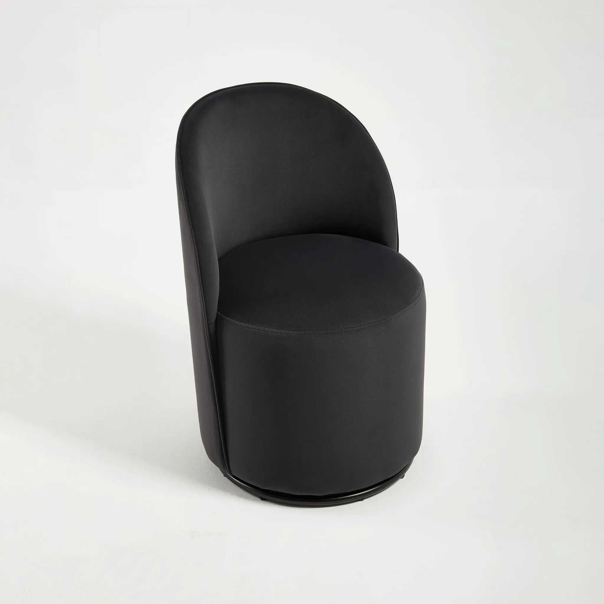 360 Degree Swivel Armless Dining Barrel Chair by Unique Piece Furniture