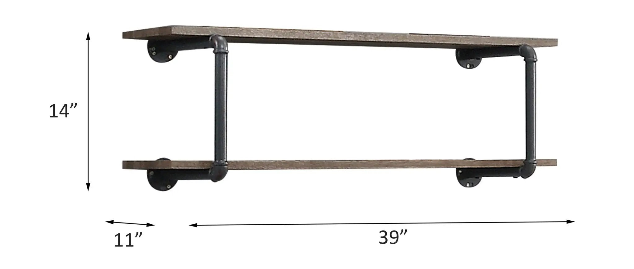 Brantley - Antique Wall Rack - Oak by Unique Piece Furniture