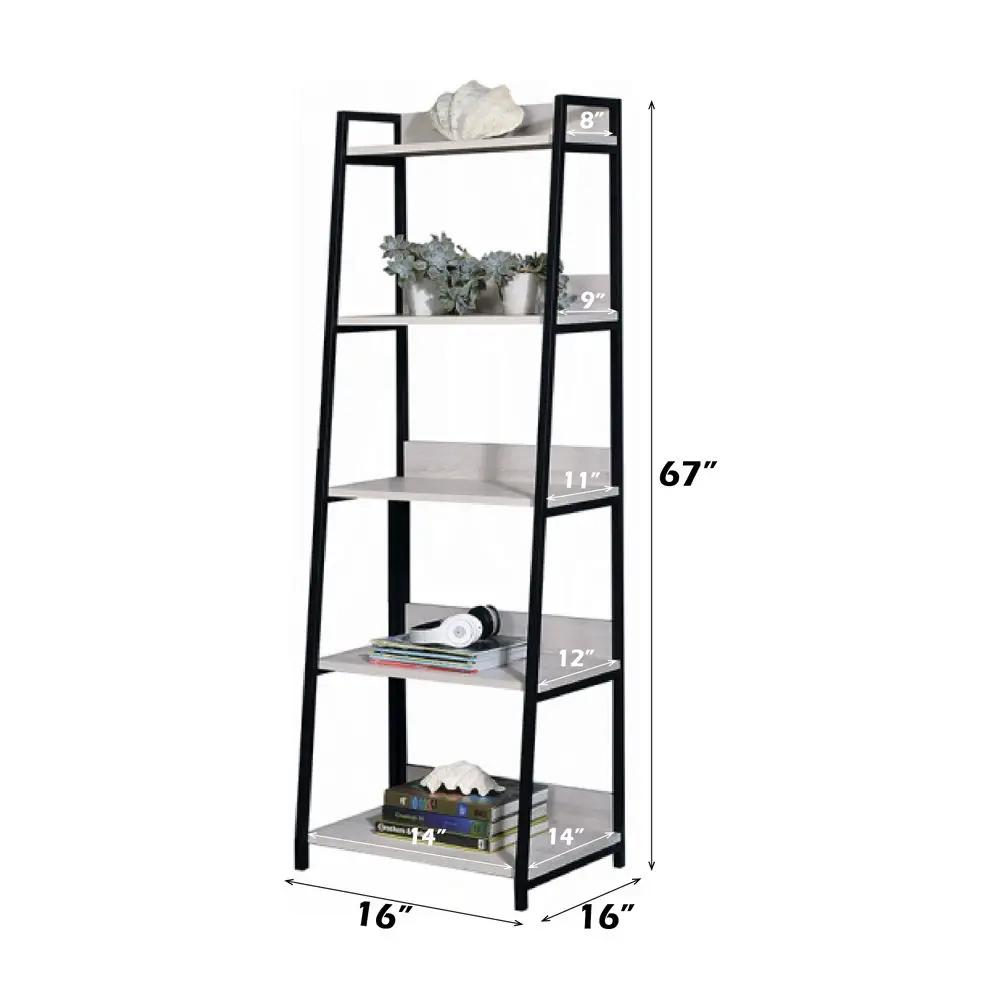 Wendral - 16"L Bookshelf - Natural & Black by Unique Piece Furniture