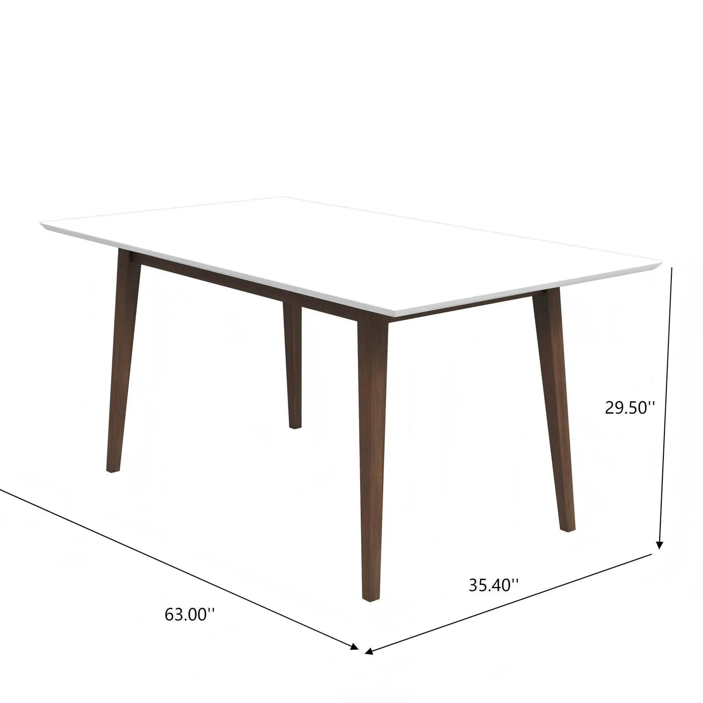 Mary - Modern Style Rectangular Dining Kitchen Table by Unique Piece Furniture