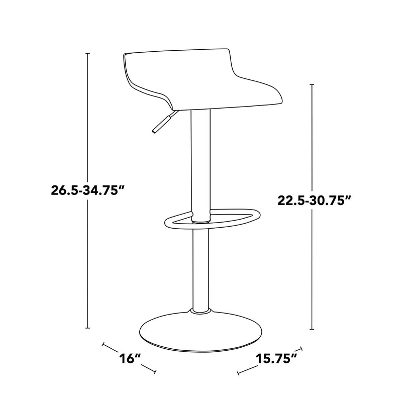 Ale - Industrial Barstool (Set of 2) by Unique Piece Furniture