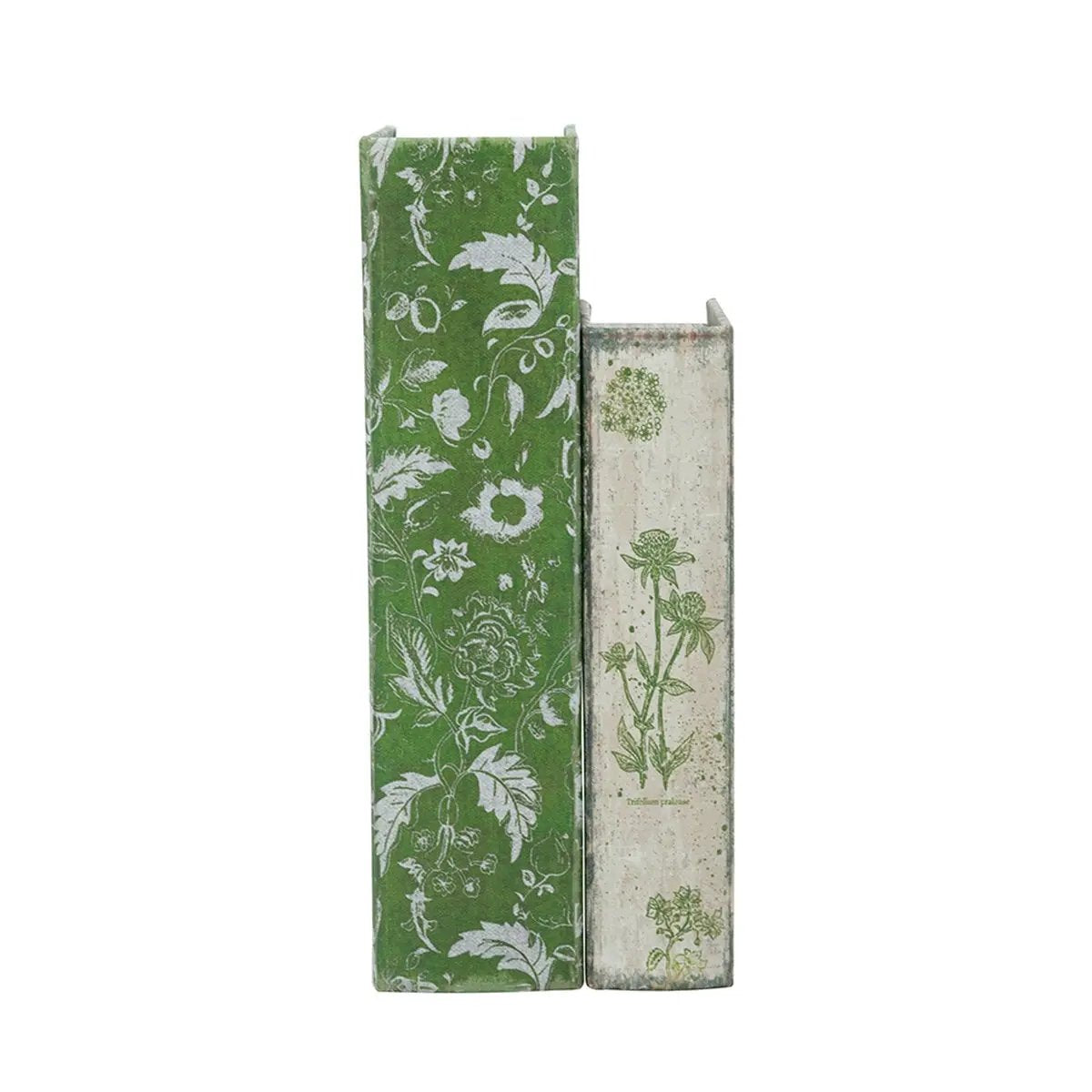 S/2 Decorative Book Boxes with Rustic Floral Patterns by HouseOfZazla