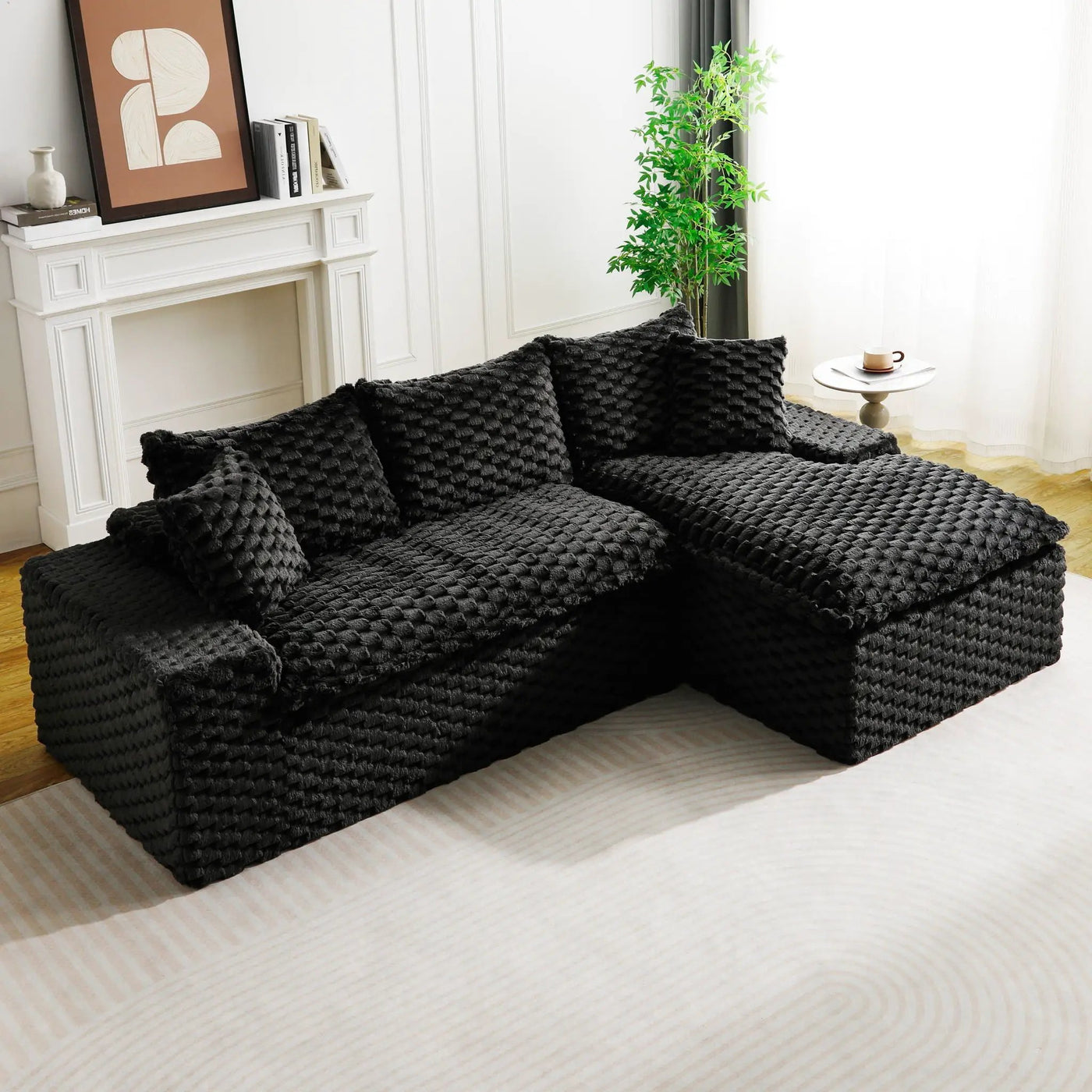Modular Sofa, Convertible Twin Seat With Chaise Lounge by Unique Piece Furniture
