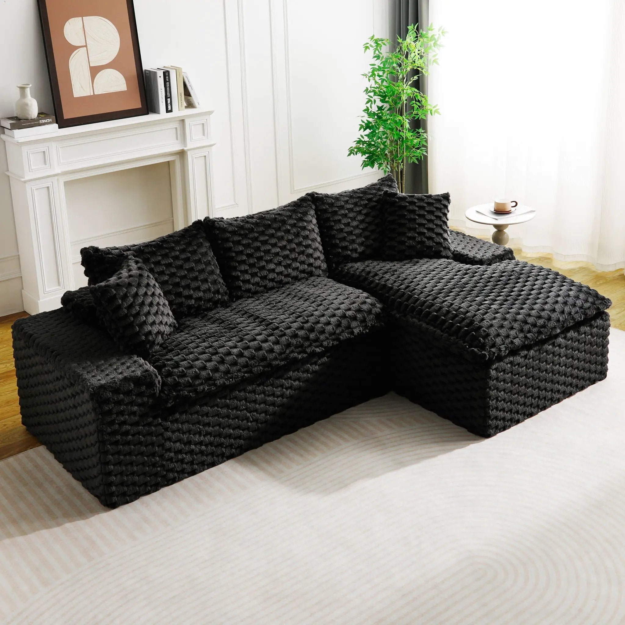 Modular Sofa, Convertible Twin Seat With Chaise Lounge by Unique Piece Furniture