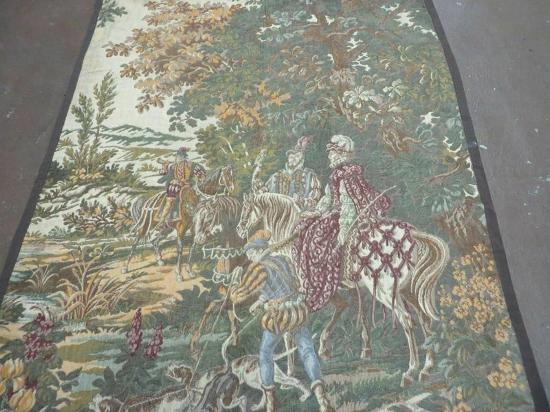 4' X 5' Vintage Tapestry Belgium Hand Loomed Victorian Nice 90f by Jewel Rugs
