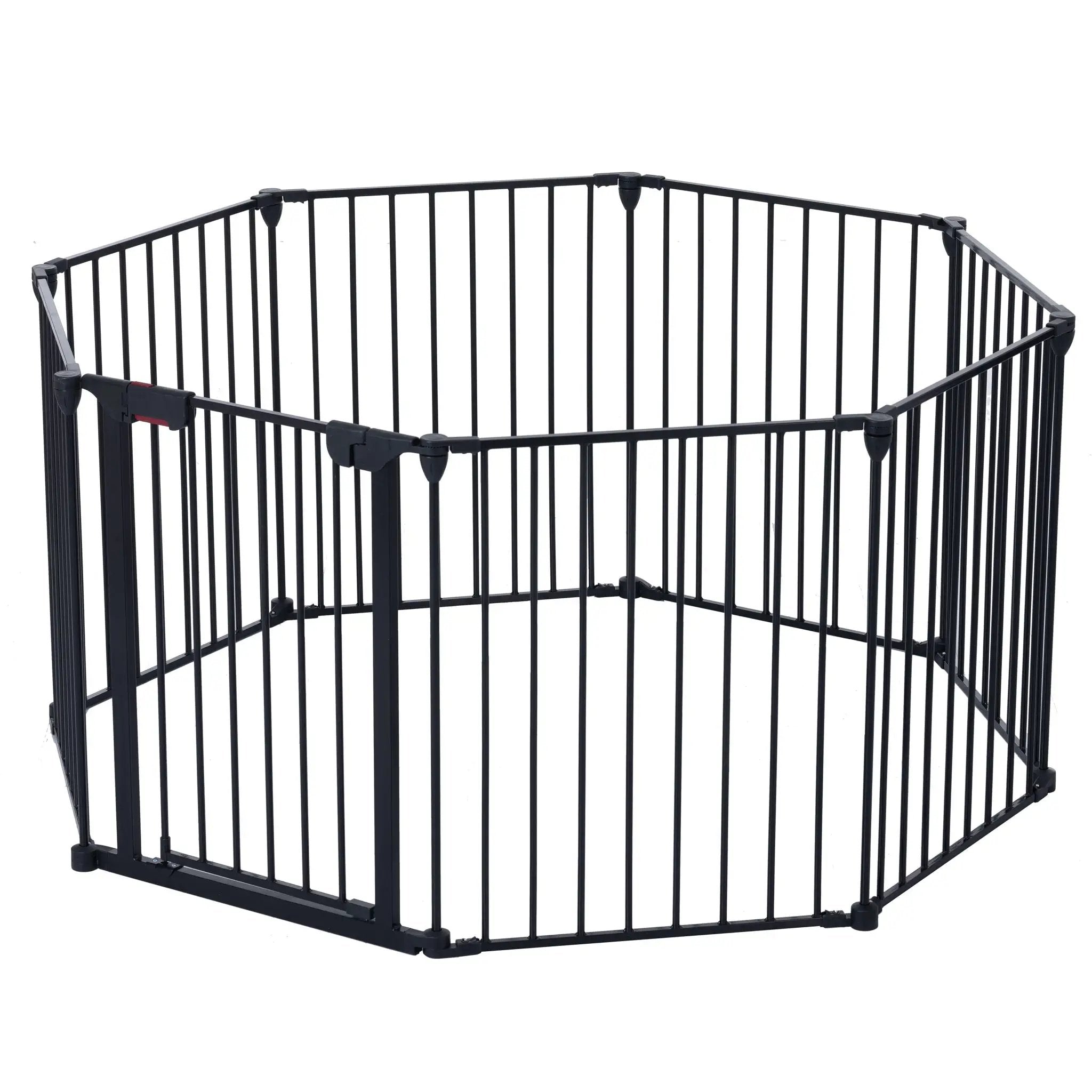 Adjustable Safety Gate Play Yard Metal Doorways Fireplace Fence Christmas Tree Fence Gate For House Stairs Gate Prohibited Area Fence by HouseOfZazla