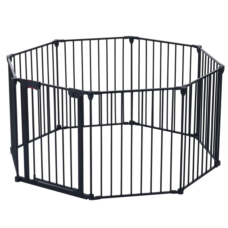 Adjustable Safety Gate Play Yard Metal Doorways Fireplace Fence Christmas Tree Fence Gate For House Stairs Gate Prohibited Area Fence by HouseOfZazla
