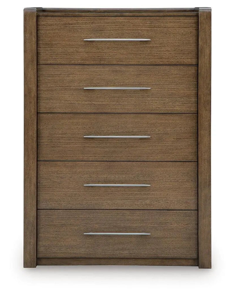 Marxmore - Five Drawer Chest - Brown by Unique Piece Furniture