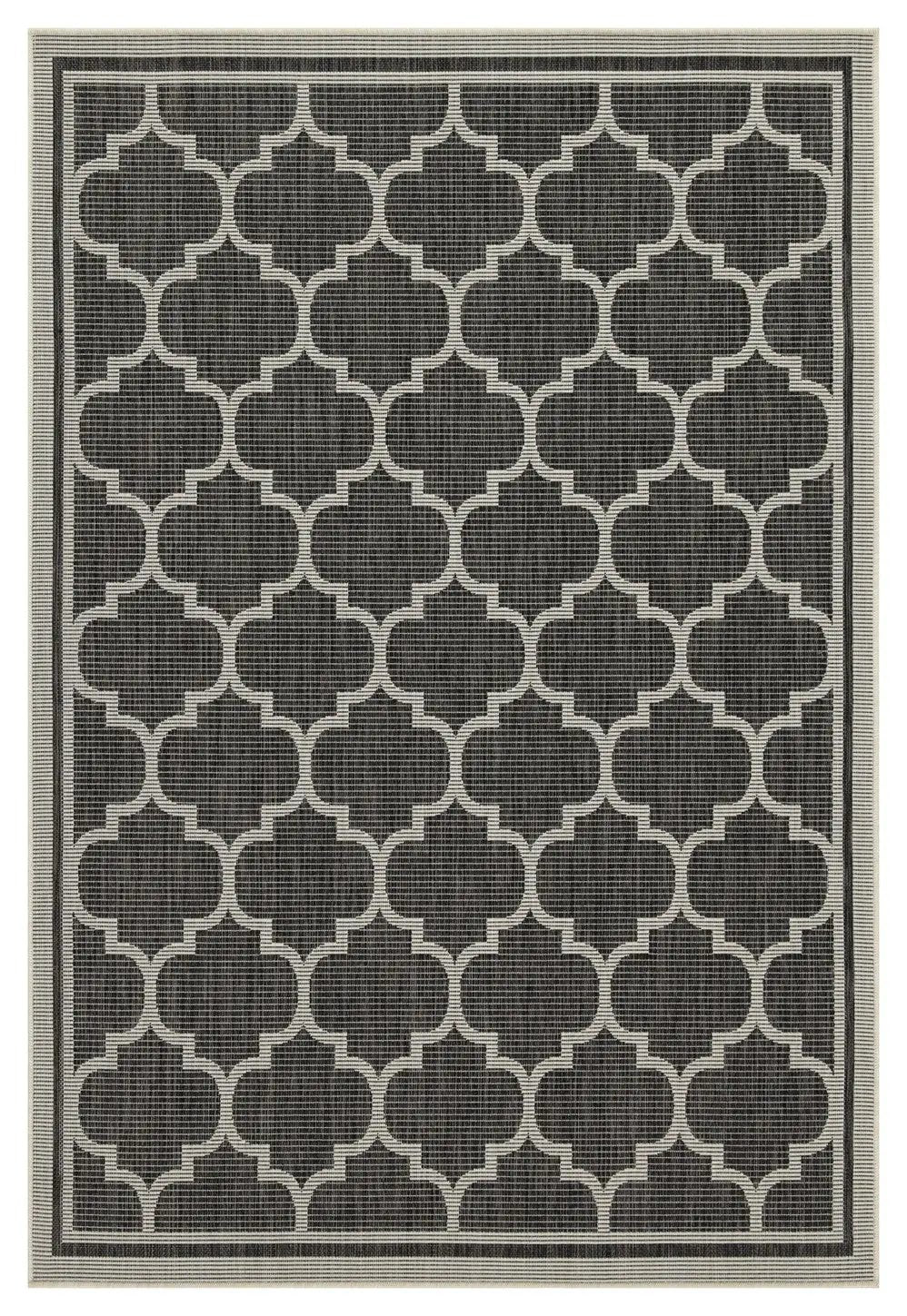 Sunshine GC_HAR2005 Anthracite 5 ft. 3 in. x 7 ft. 3 in. Area Rug by HouseOfZazla
