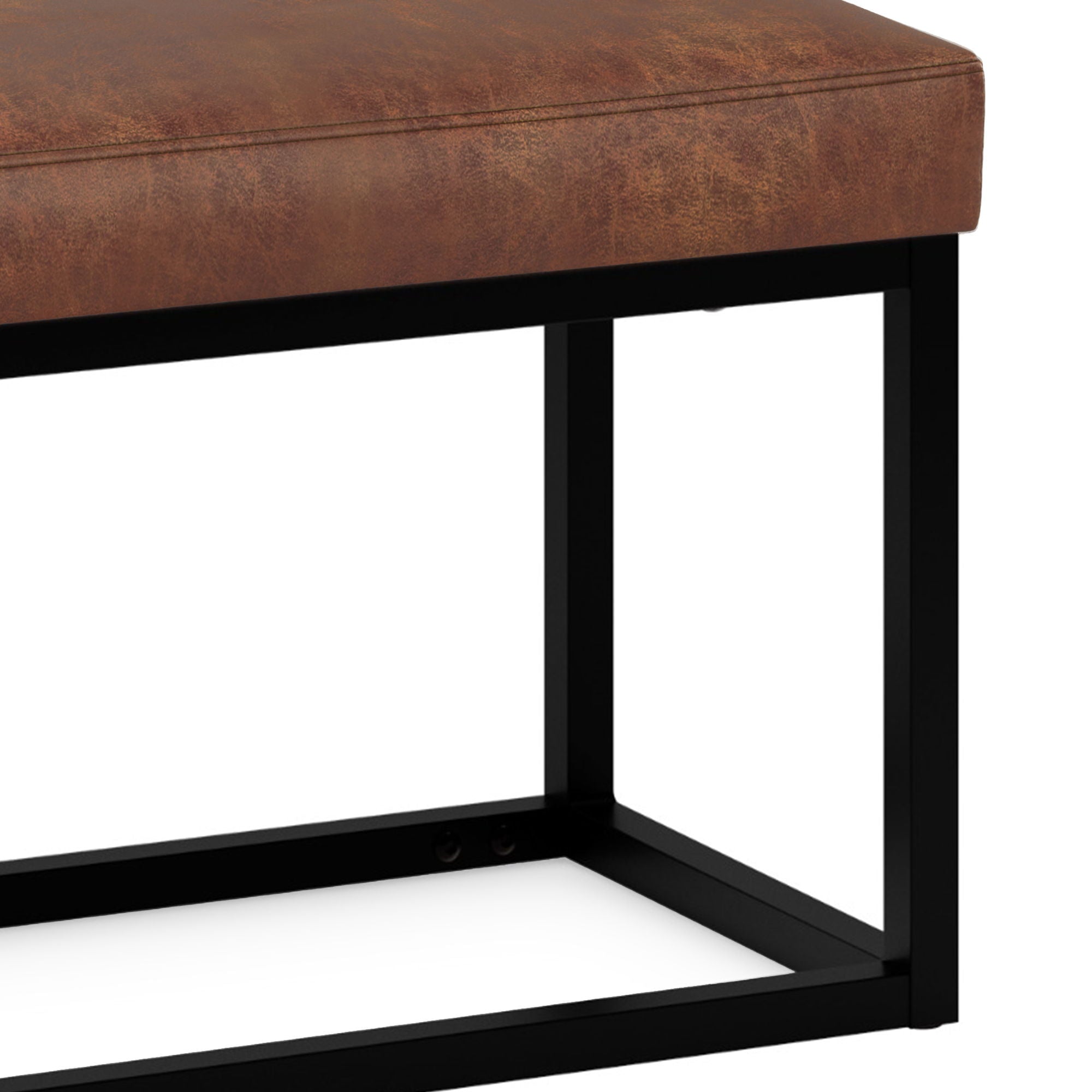 Reynolds - Small Bench - Distressed Saddle Brown by HouseOfZazla