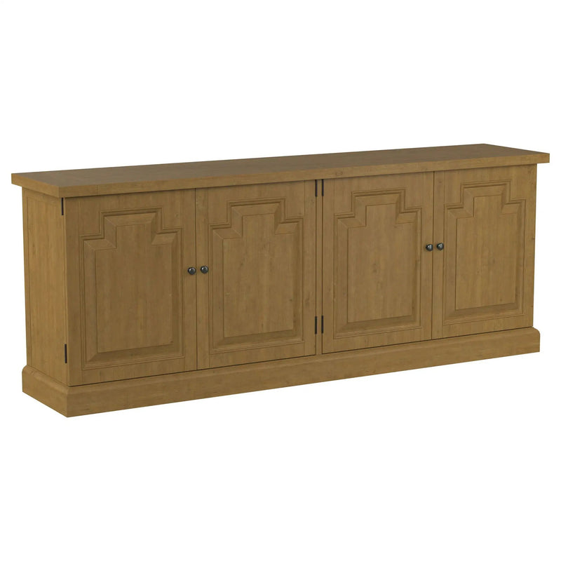 Florence 4-door Dining Sideboard Buffet Cabinet Rustic Honey by Unique Piece Furniture