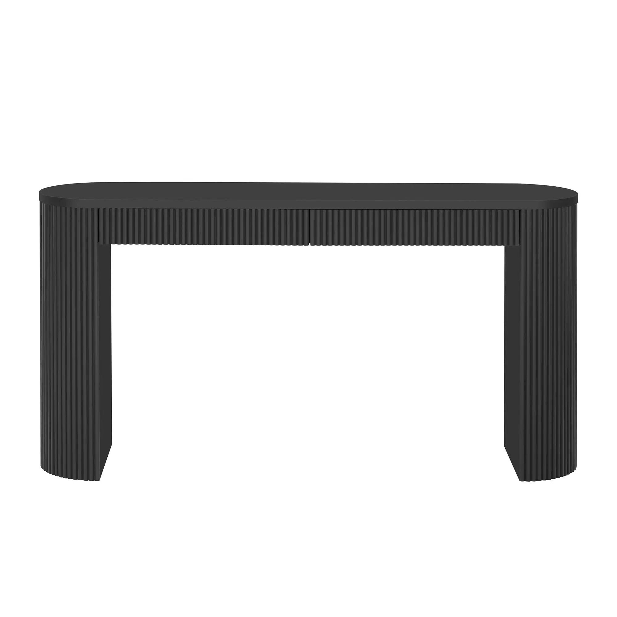 U_STYLE 58.3" Entryway Table with Large Top and Dual Drawers by HouseOfZazla