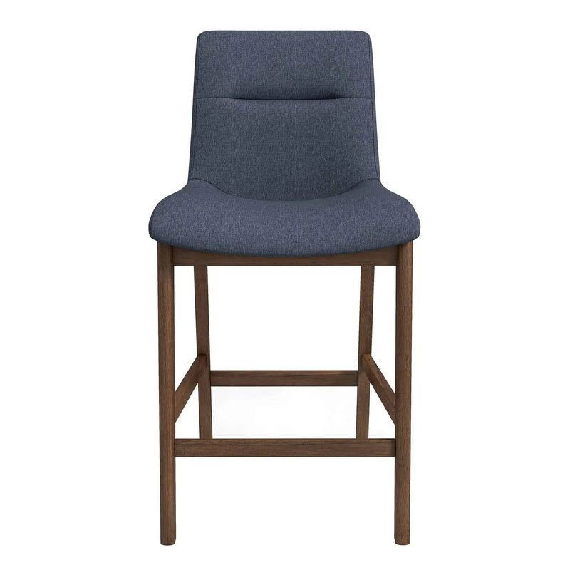 Jayden Mid-Century Modern 24" Upholstered Stool (Set of 2) by HouseOfZazla