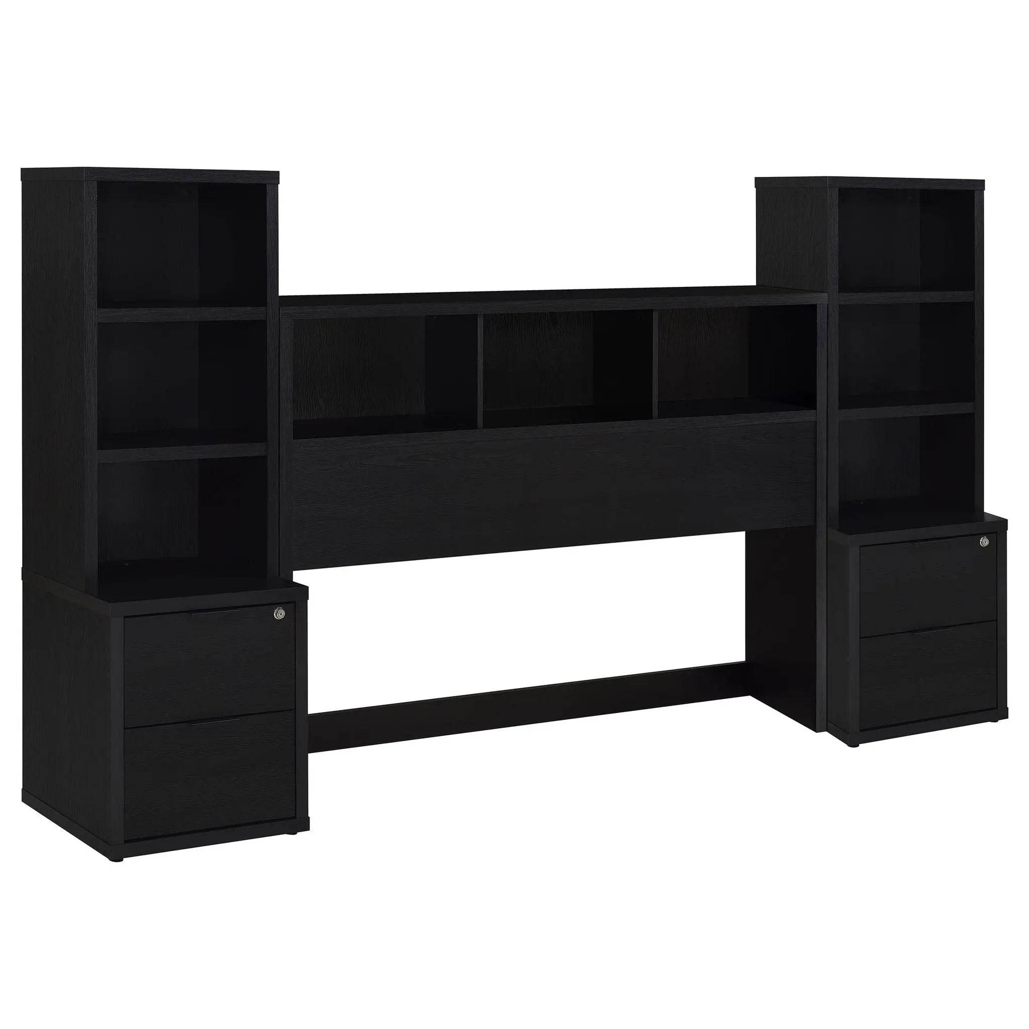 Geary - 3 Piece Bedroom Set With Bookcase Headboard by HouseOfZazla