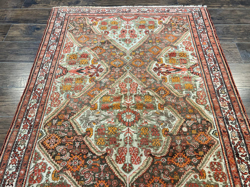 Wonderful Antique Persian Malayer Rug 4x6, Wool Hand Knotted Authentic Oriental Carpet, Very Fine by Jewel Rugs