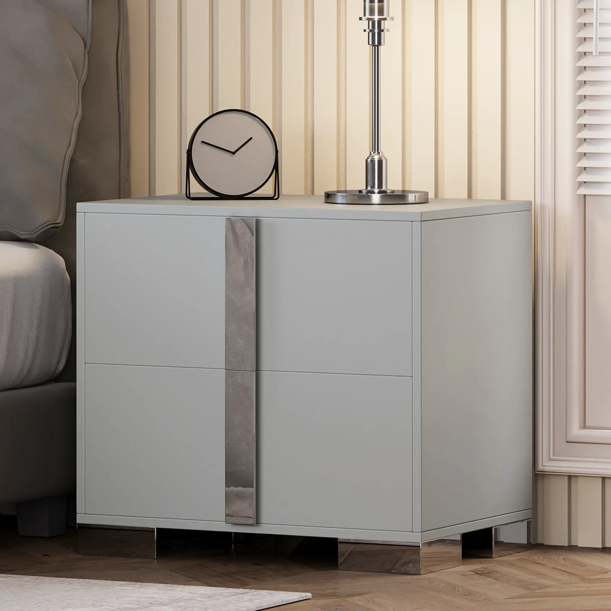 Modern End Table with Drawers by HouseOfZazla