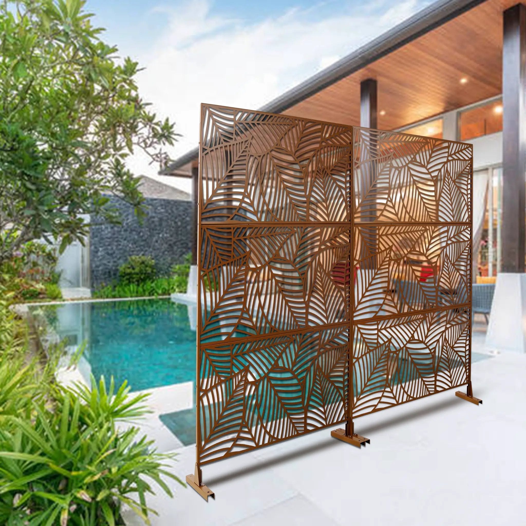 Outdoor & Indoor Privacy Screen Metal Privacy Screen by HouseOfZazla
