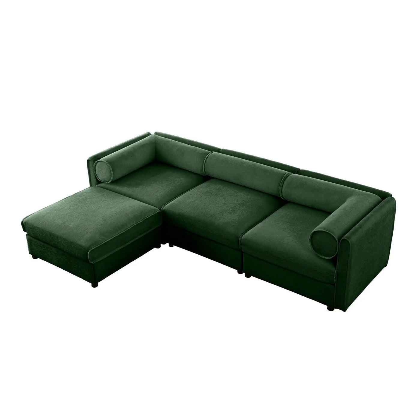 Contemporary Elegant Sofa With Storage And Ottoman by Unique Piece Furniture