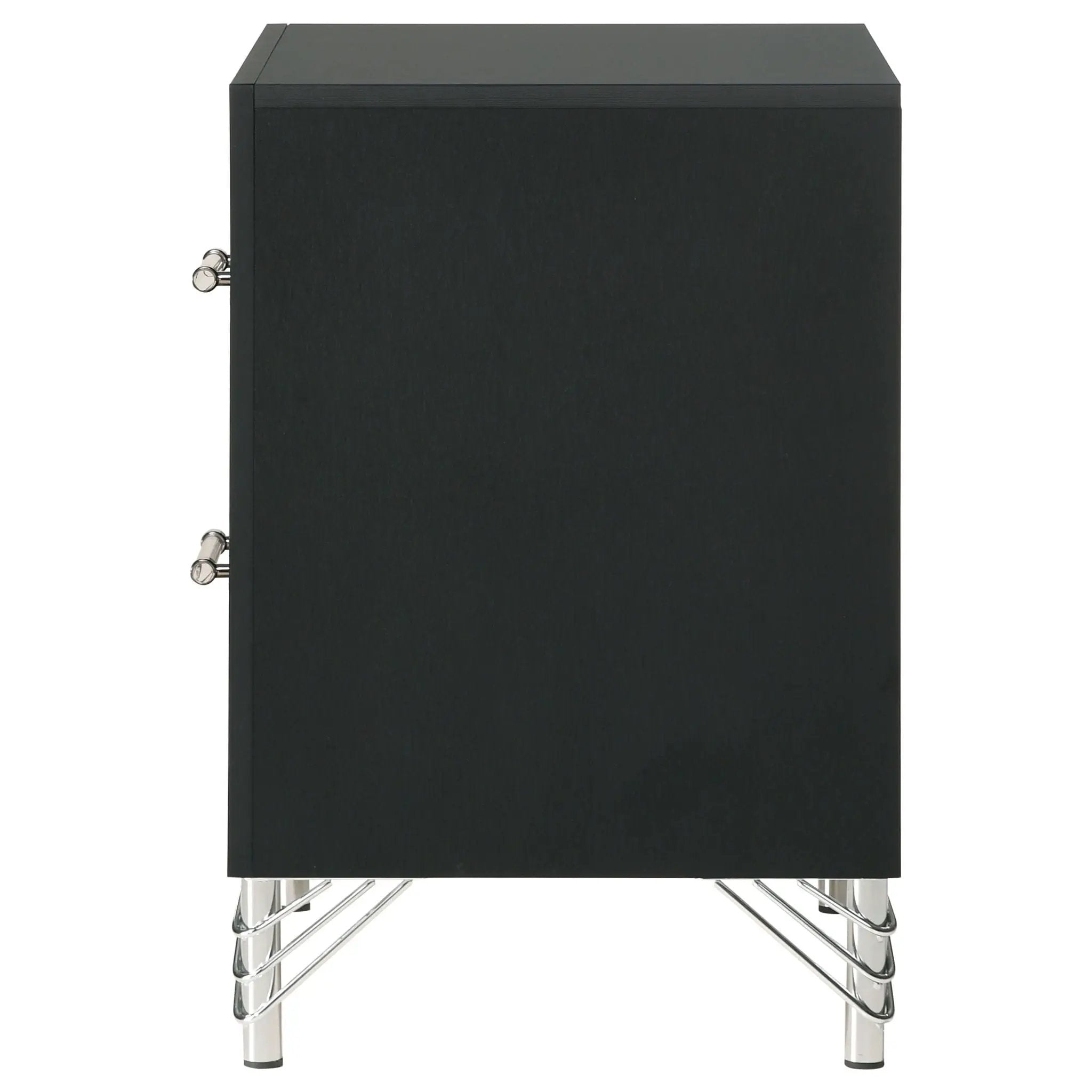 Lucia 2-drawer Nightstand Bedside Table Black by Unique Piece Furniture