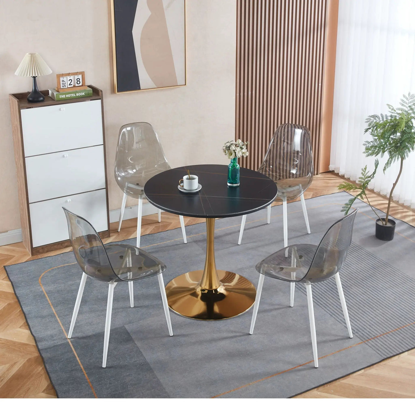 Mid-Century Tulip Table With Round Top, Pedestal Base by Unique Piece Furniture
