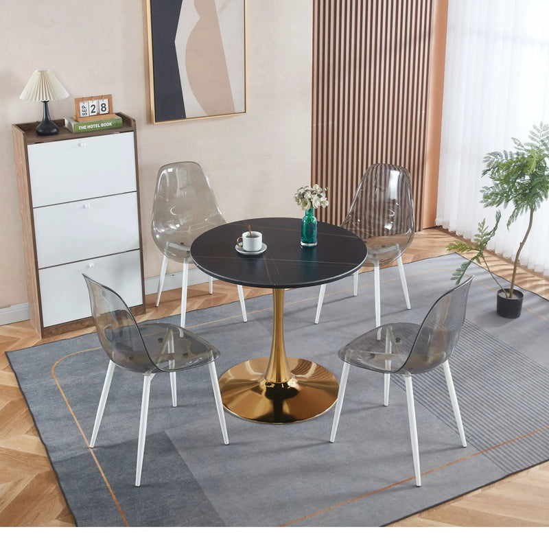 Mid-Century Tulip Table With Round Top, Pedestal Base by Unique Piece Furniture