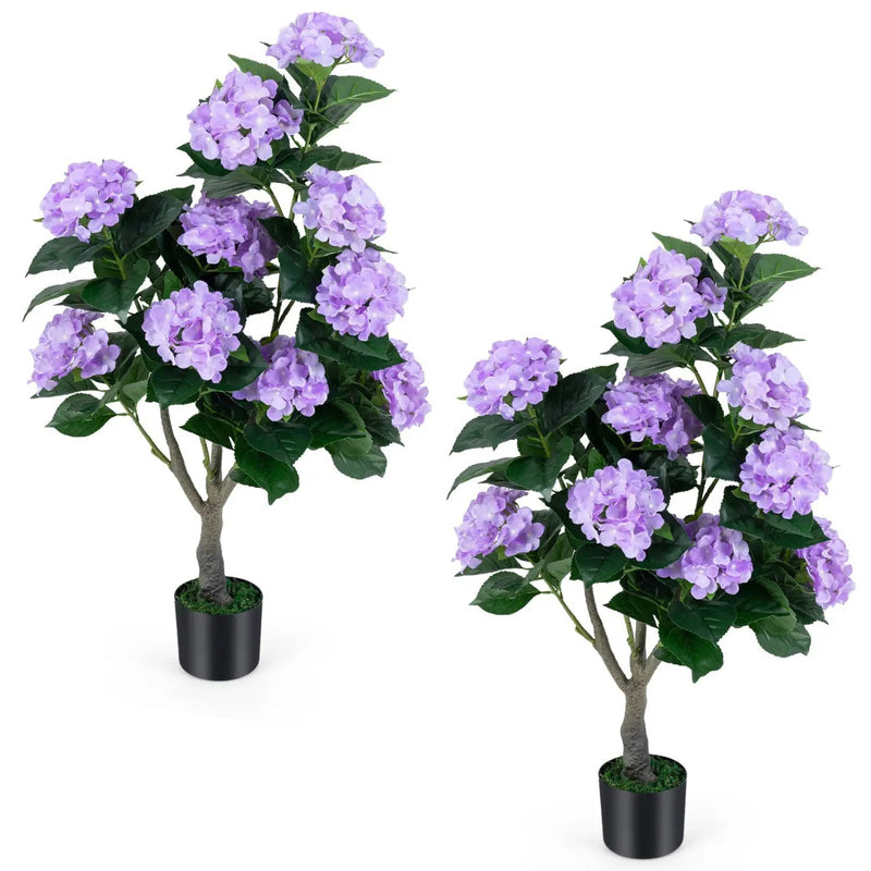 43.5" Artificial Hydrangea Tree 2 Pack by DirectDeals