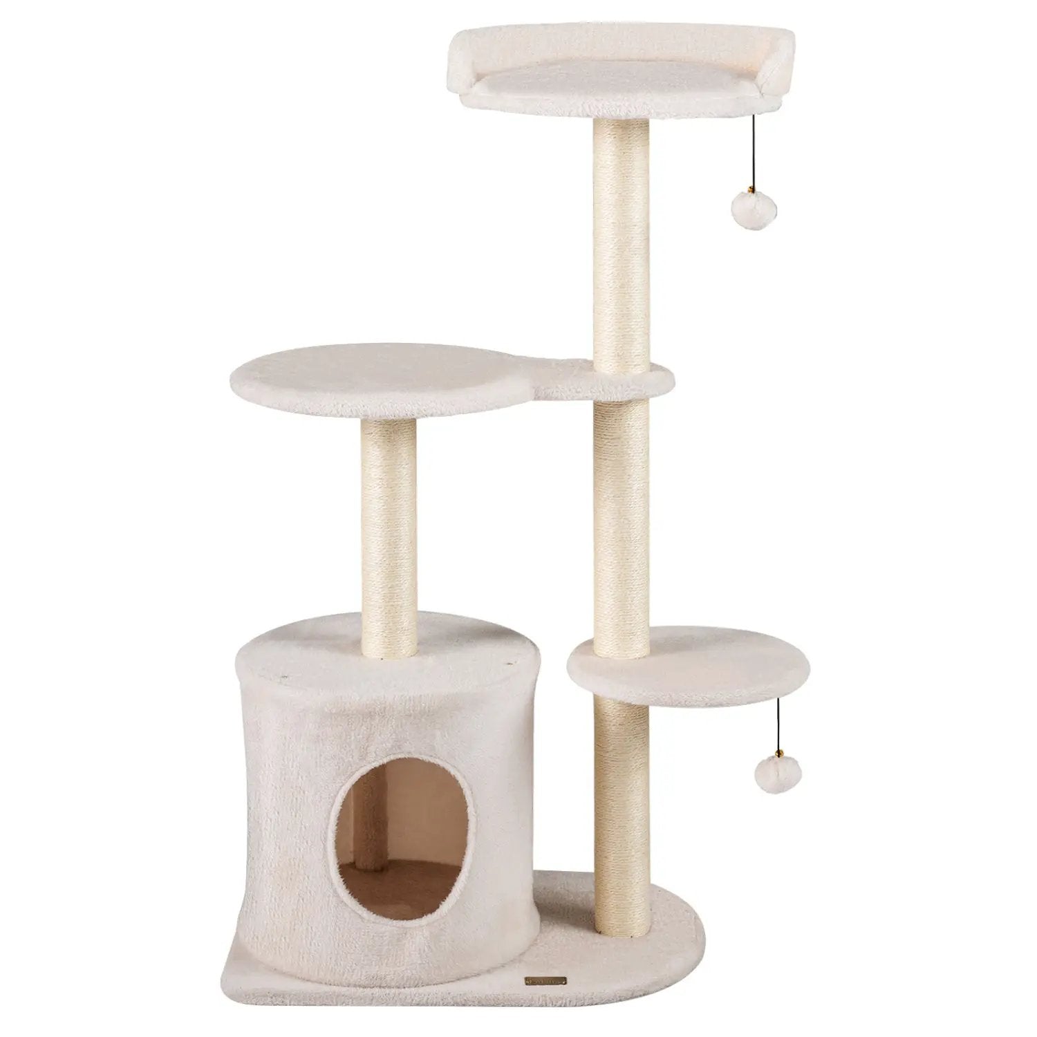 Cat Tree 43" with Condo, Perches & Scratching Posts by DirectDeals