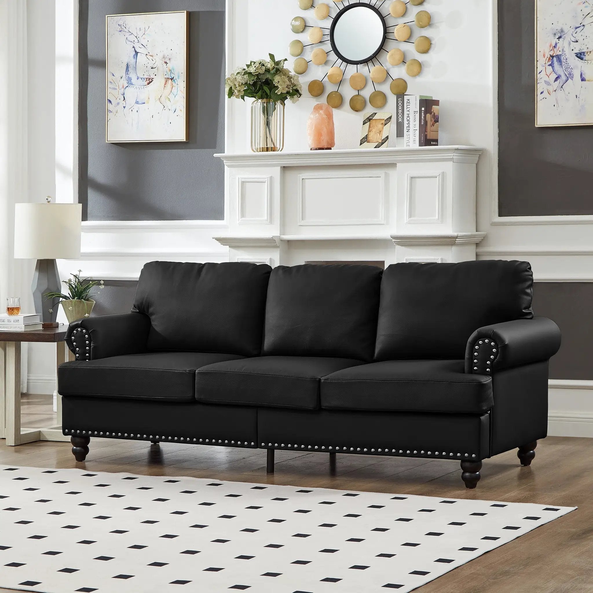83" Modern Classic Design Living Room Sofa by HouseOfZazla