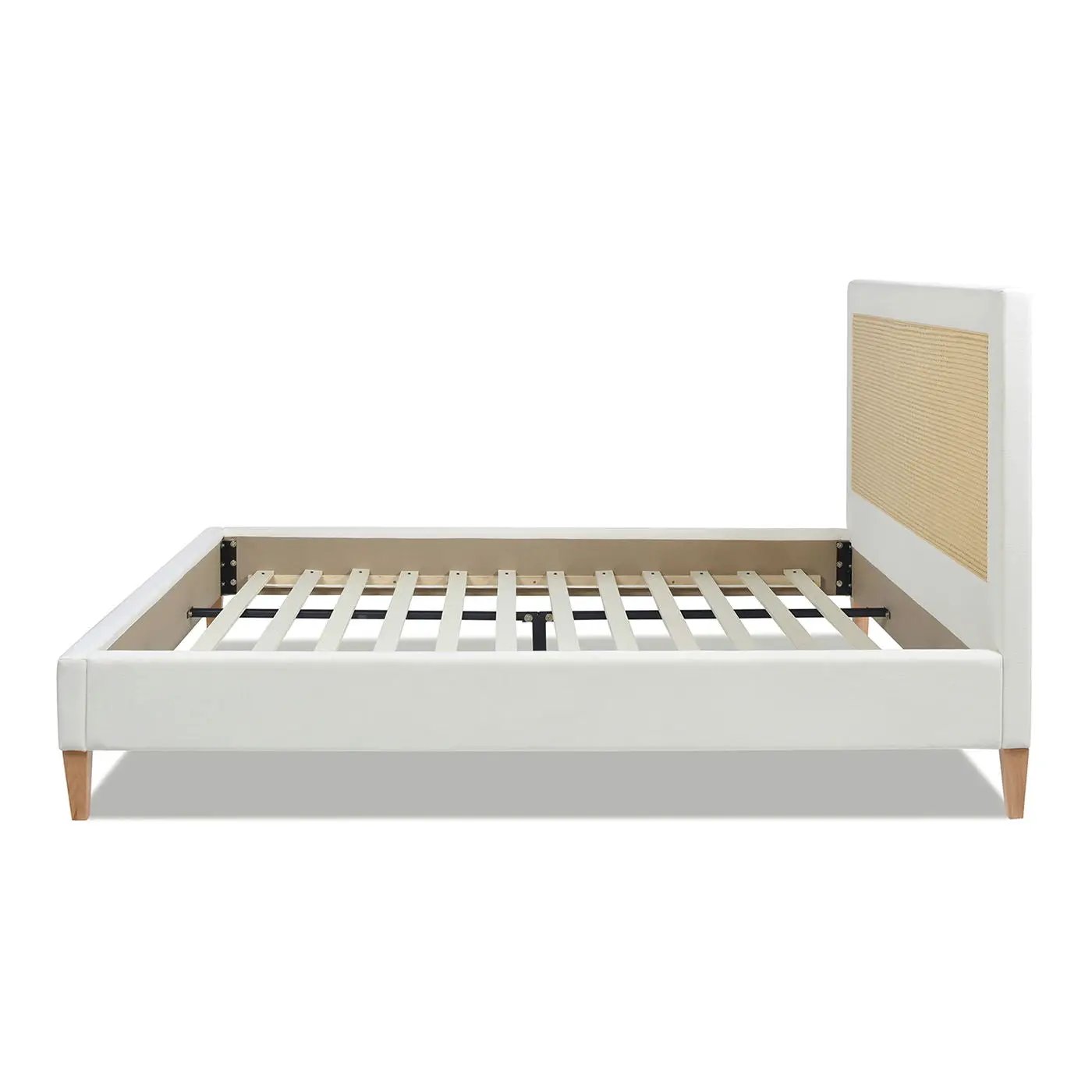 Haley - Upholstered Cane Back Platform Bed by Unique Piece Furniture