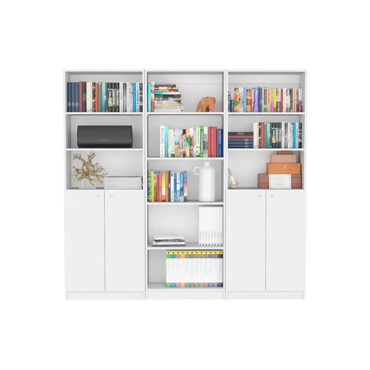 Levan - 3 Piece Living Room Set With 3 Bookcases by Unique Piece Furniture