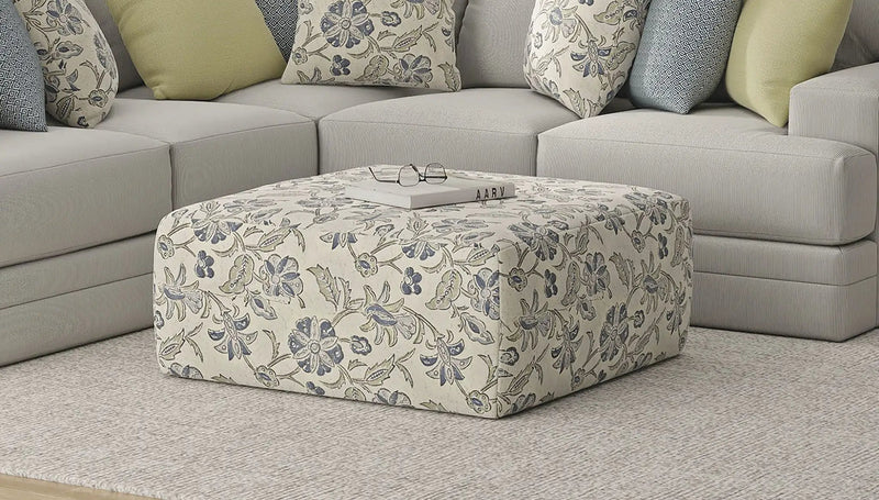 Stockbridge - Cocktail Ottoman - Denim by Unique Piece Furniture