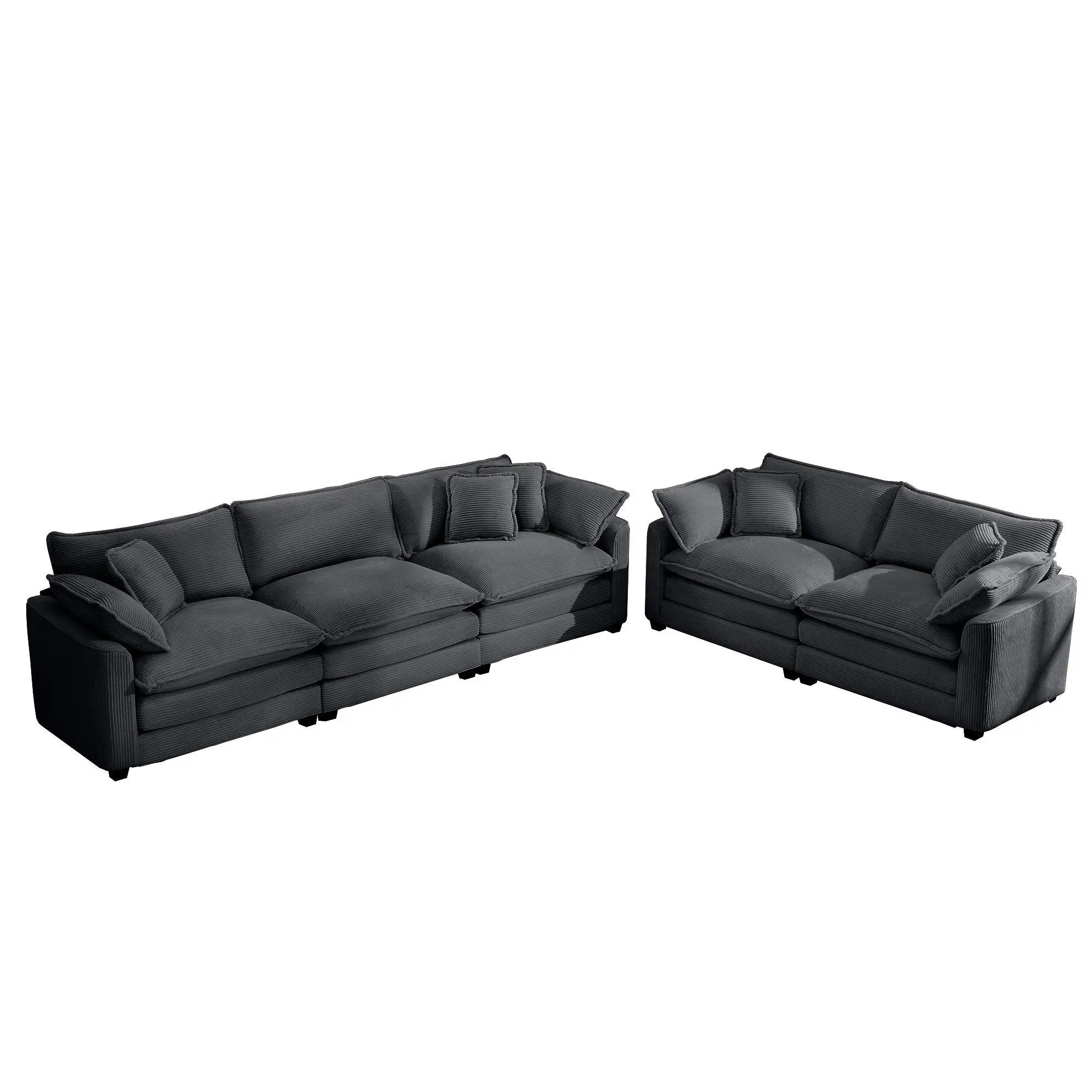 Elegant Oversized Sectional Sofa Set With Deep Seats And Flexible Layout by Unique Piece Furniture
