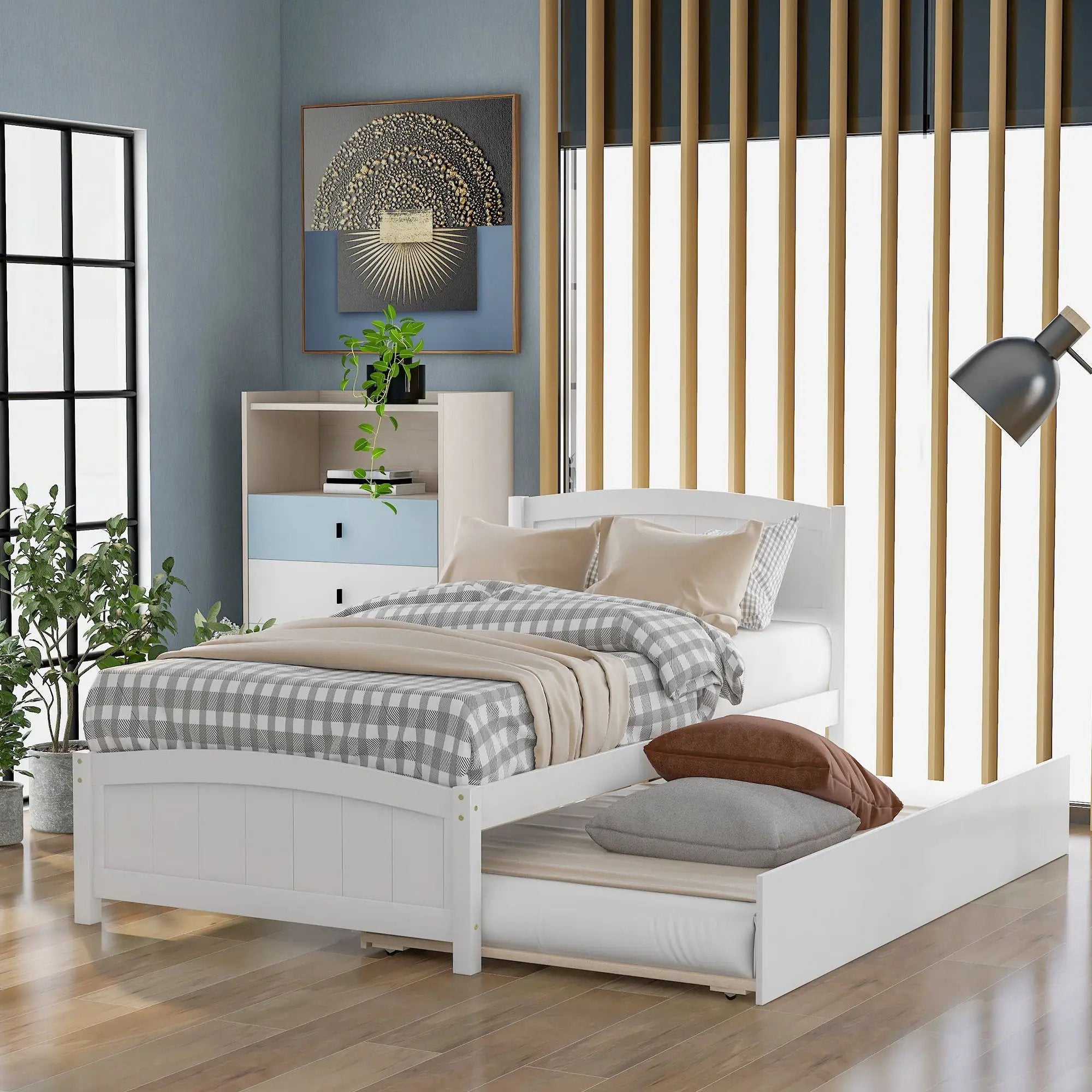 Platform Bed & Headboard, Footboard And Wood Slat Support by Unique Piece Furniture