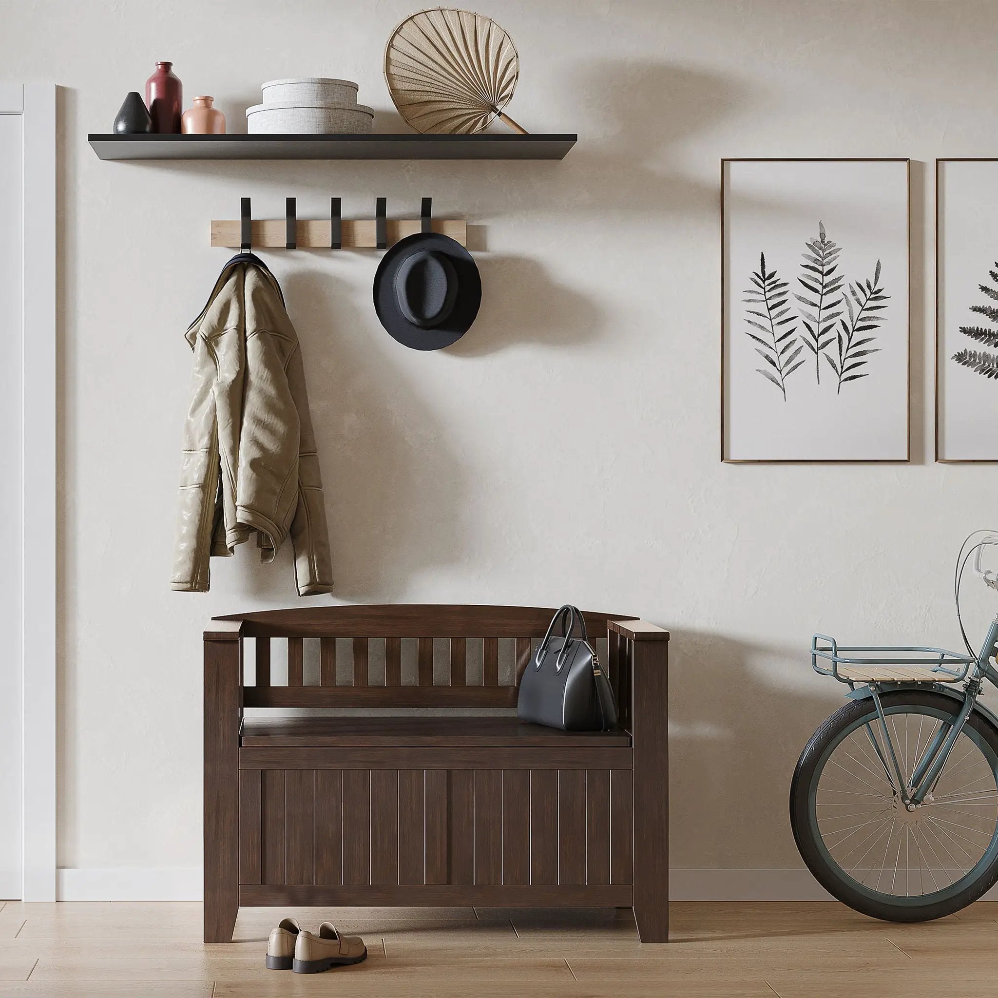 Acadian - Entryway Storage Bench, Handcrafted by Unique Piece Furniture