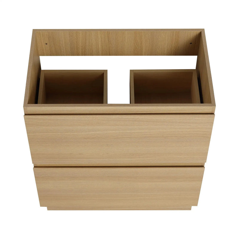Modern Freestanding Bathroom Vanity Cabinet With Double Drawer by HouseOfZazla
