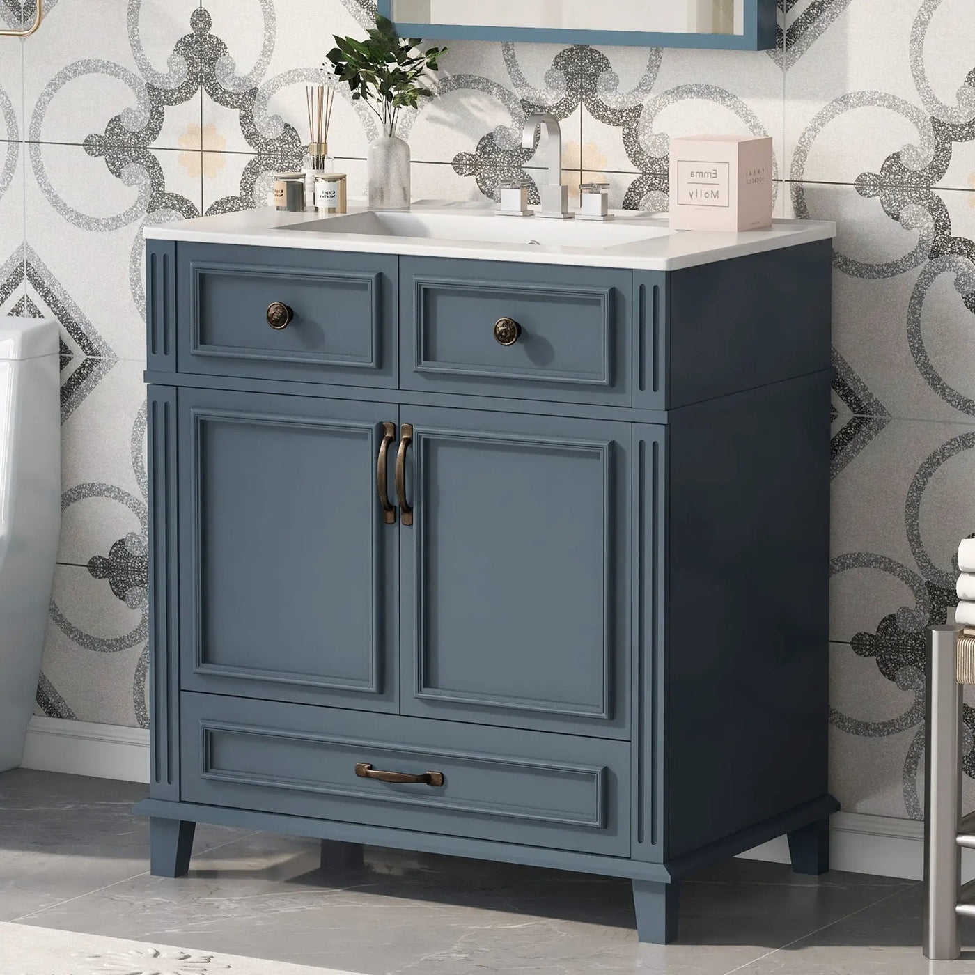Bathroom Vanity With Sink And Storage Cabinet by HouseOfZazla