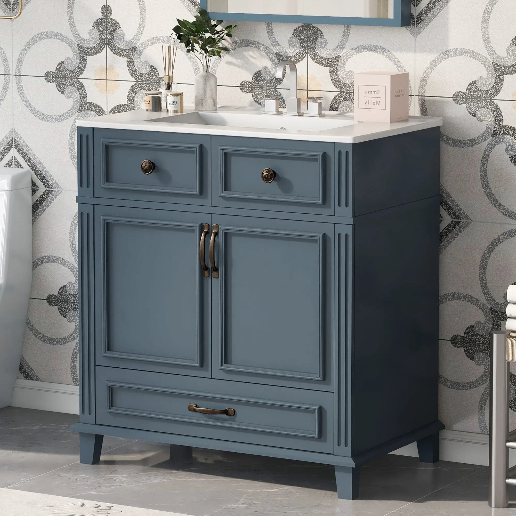 Bathroom Vanity With Sink, Storage Cabinet by Unique Piece Furniture