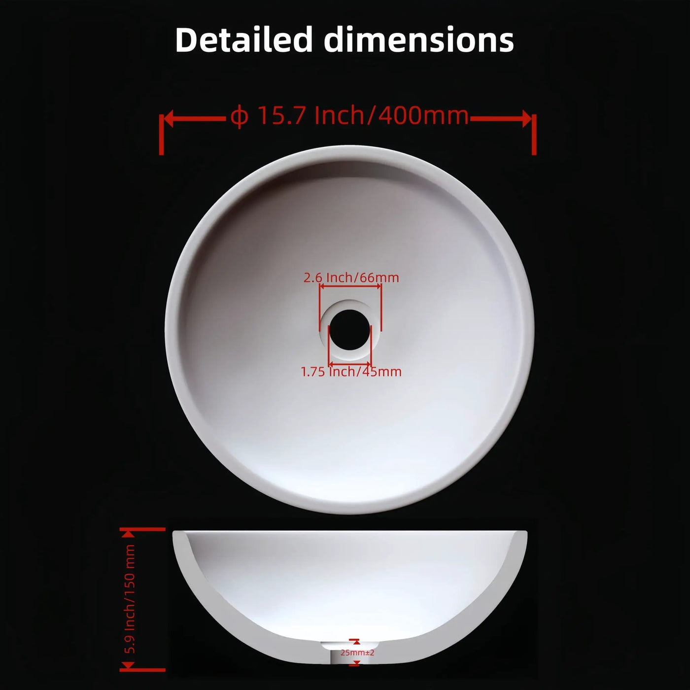 Bathroom Vessel Sink, Circular Design by HouseOfZazla