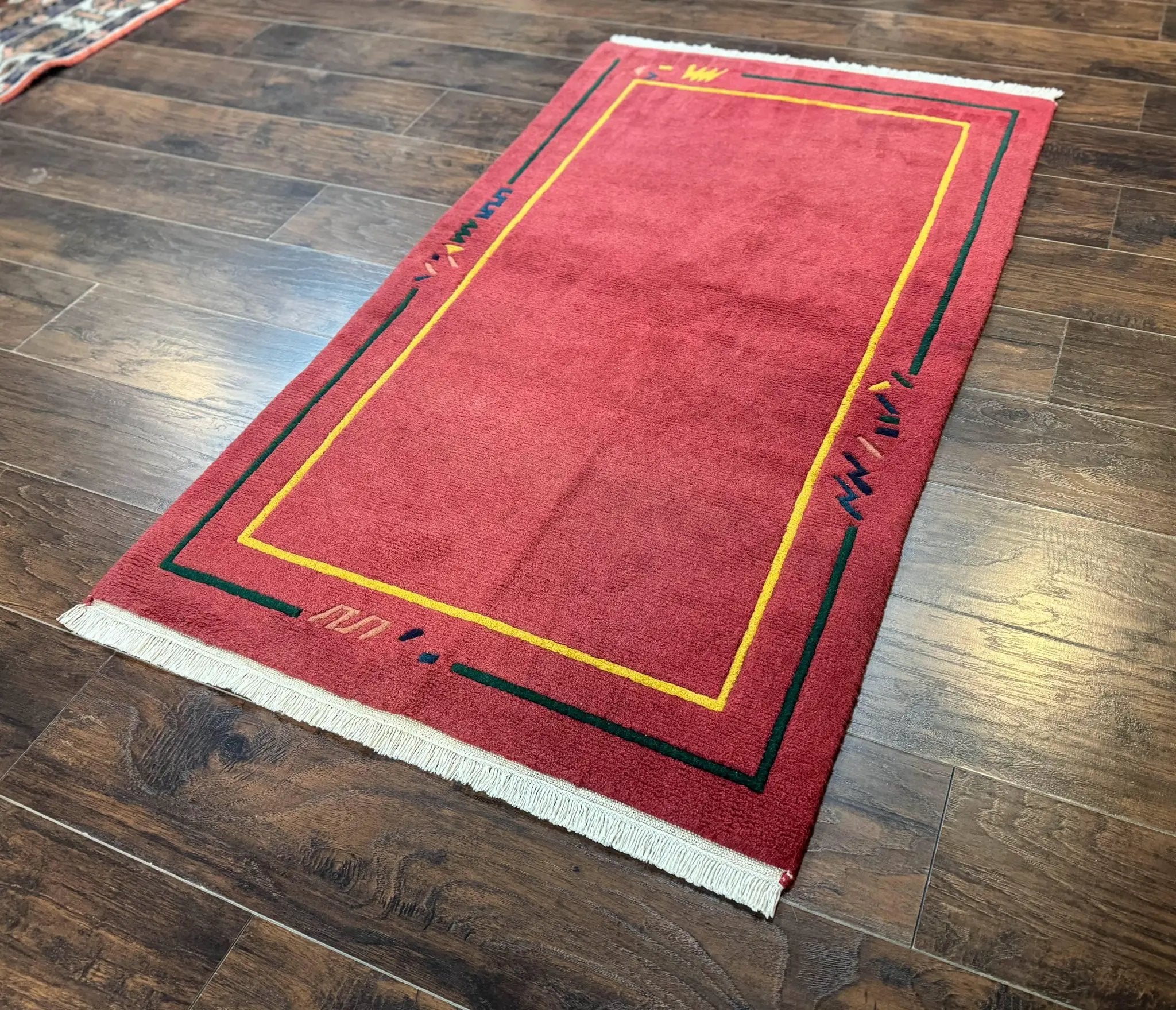 Indo Persian Gabbeh Rug 3x5, Red by Jewel Rugs