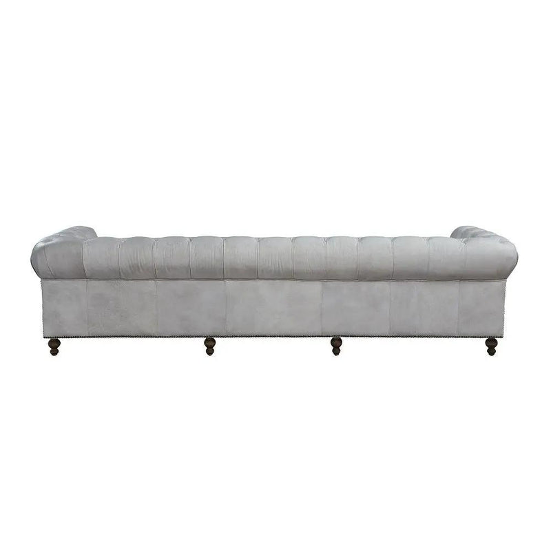 Ofer - Sofa - Vintage White Top Grain Leather by Unique Piece Furniture