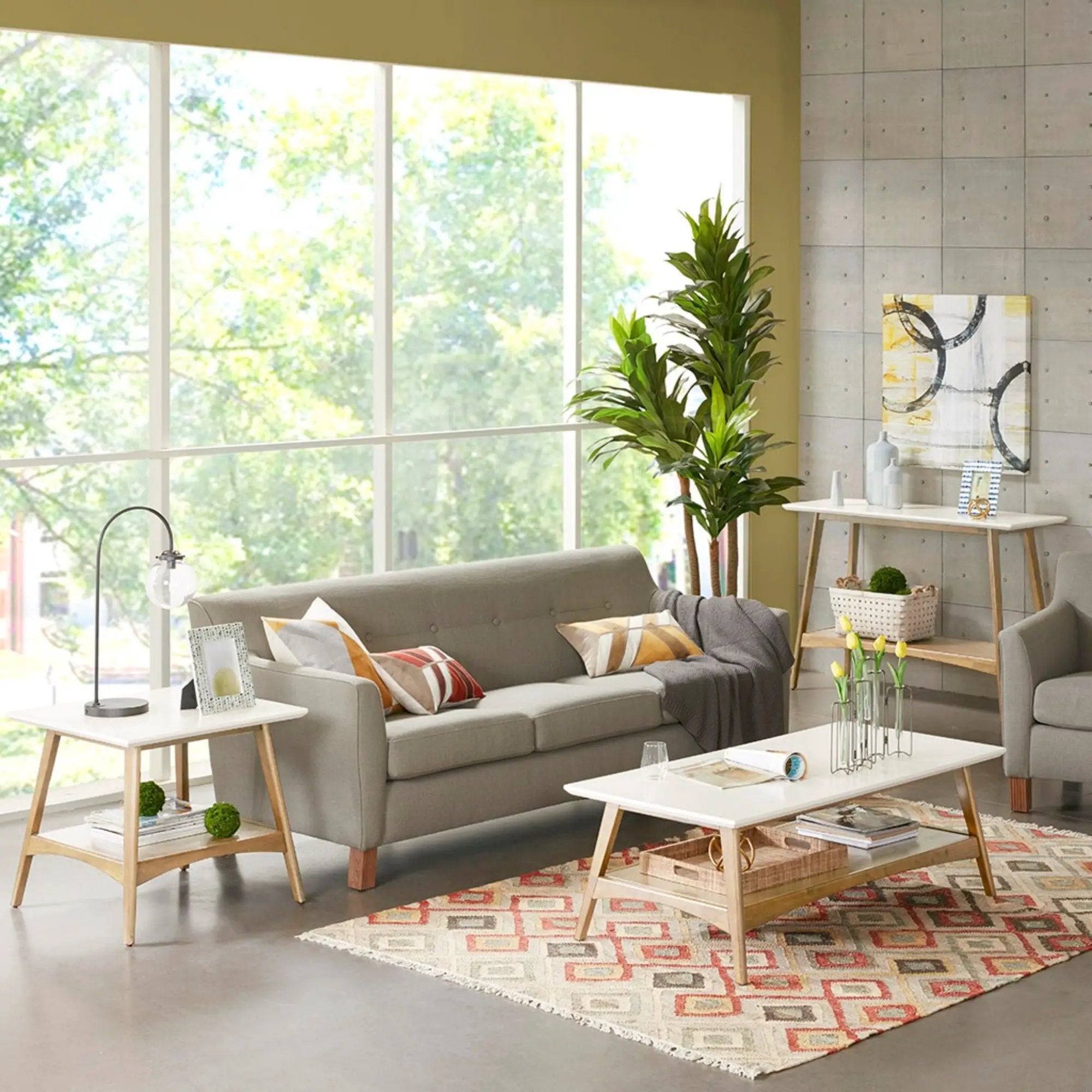 Modern Table With Extra Storage by Unique Piece Furniture