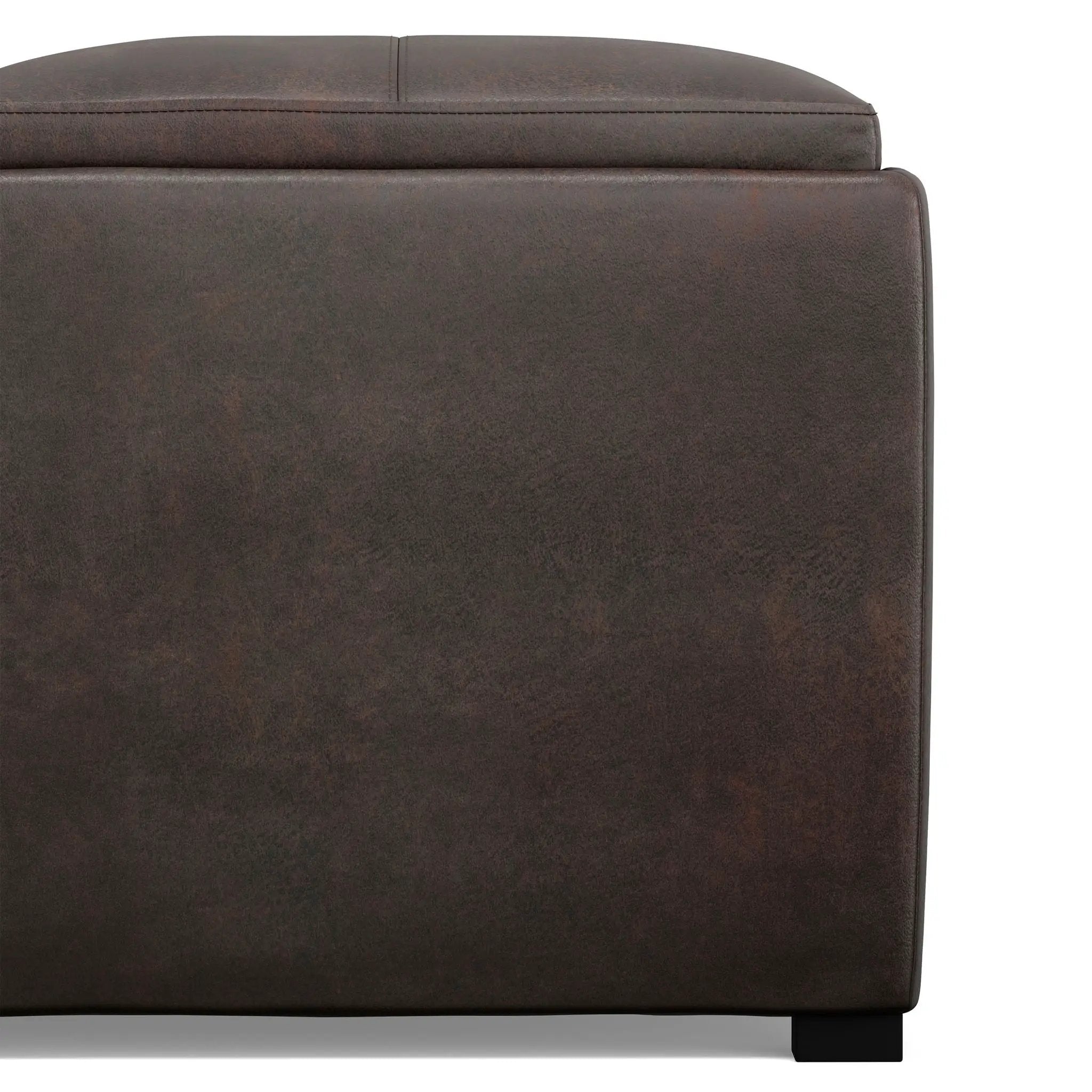 Avalon - Upholstered Square Coffee Table Storage Ottoman by Unique Piece Furniture