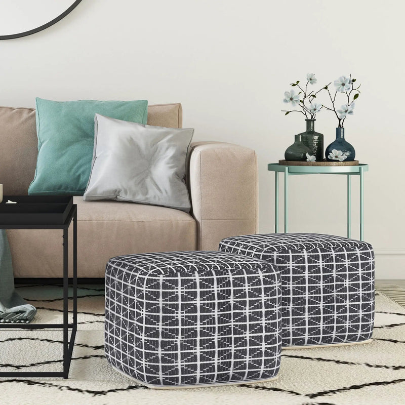Noreen - Upholstered Square Pouf by Unique Piece Furniture
