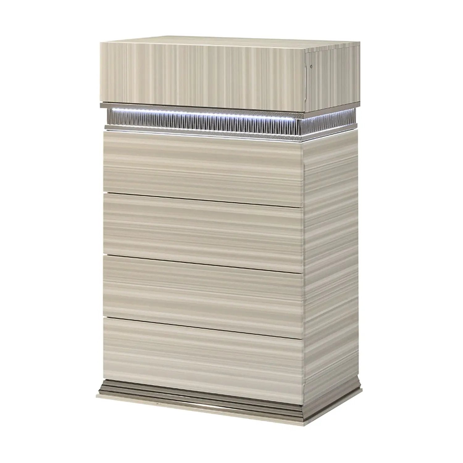 Leonor - 5 Drawer Chest - Gray by HouseOfZazla