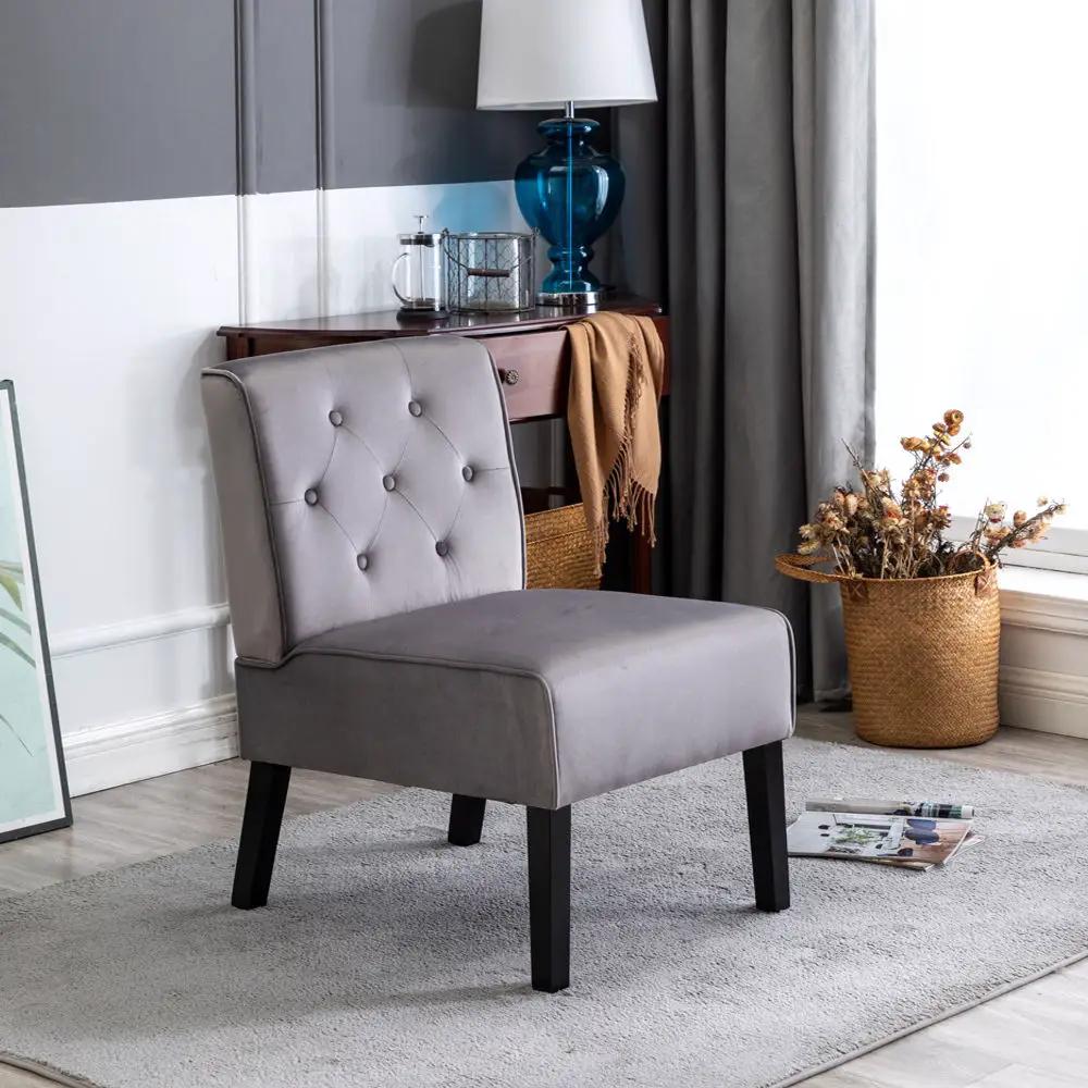 Reese - Living Room Armless Button Tufted Pattern Accent Chair (Set of 2) by Unique Piece Furniture