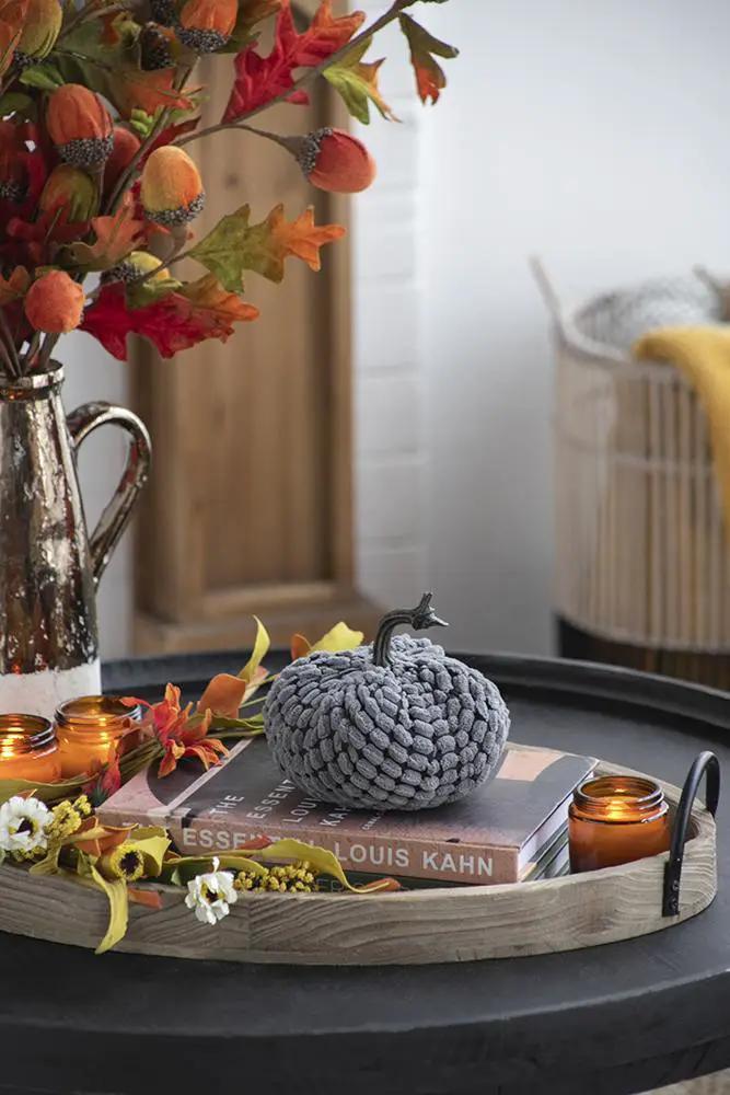 Weighted Pumpkin Ornament Decor For Holiday Harvest Festival Fall Festival & Thanksgiving by Unique Piece Furniture